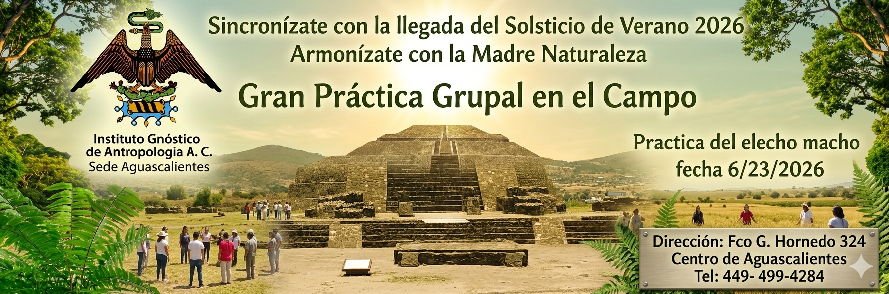 Práctica  grupal del solsticio de Verano.